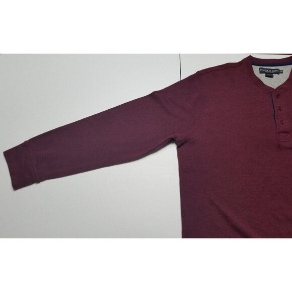 U.S. Polo Assn. Long Sleeve Thermal Henley Button Pullover Sweater Men's XL - Picture 11 of 14